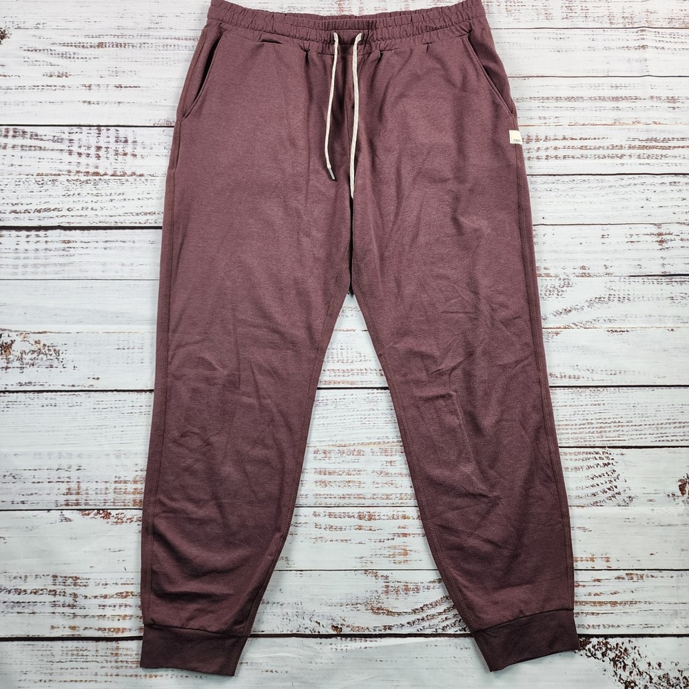 Vuori Performance Jogger Womens Medium Burgundy Heather Lounge Sweatpants VW303
